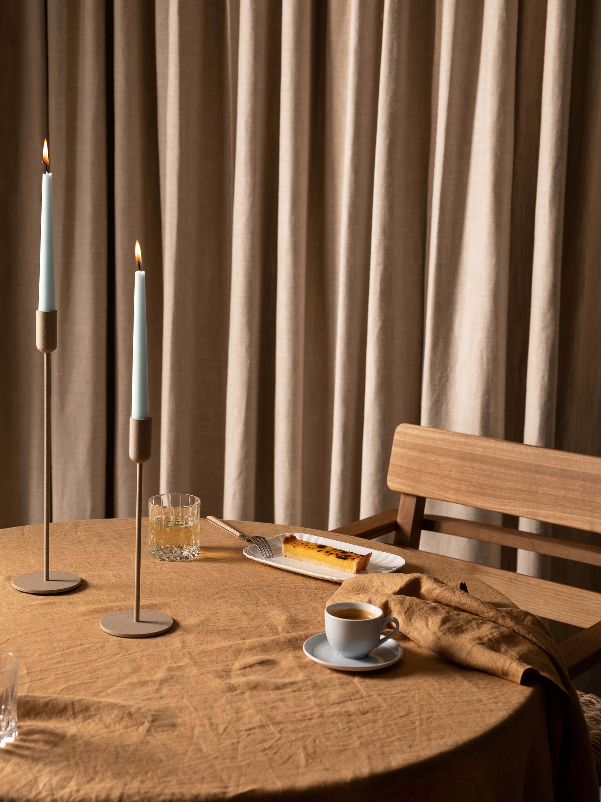 Moss Toffee French Linen Napkin Set