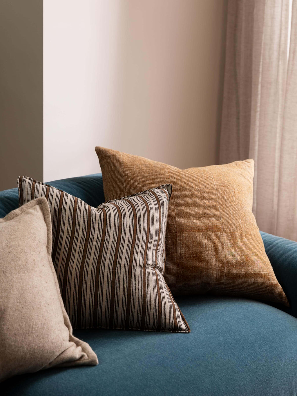 Rome Bronze Pure Linen Cushion