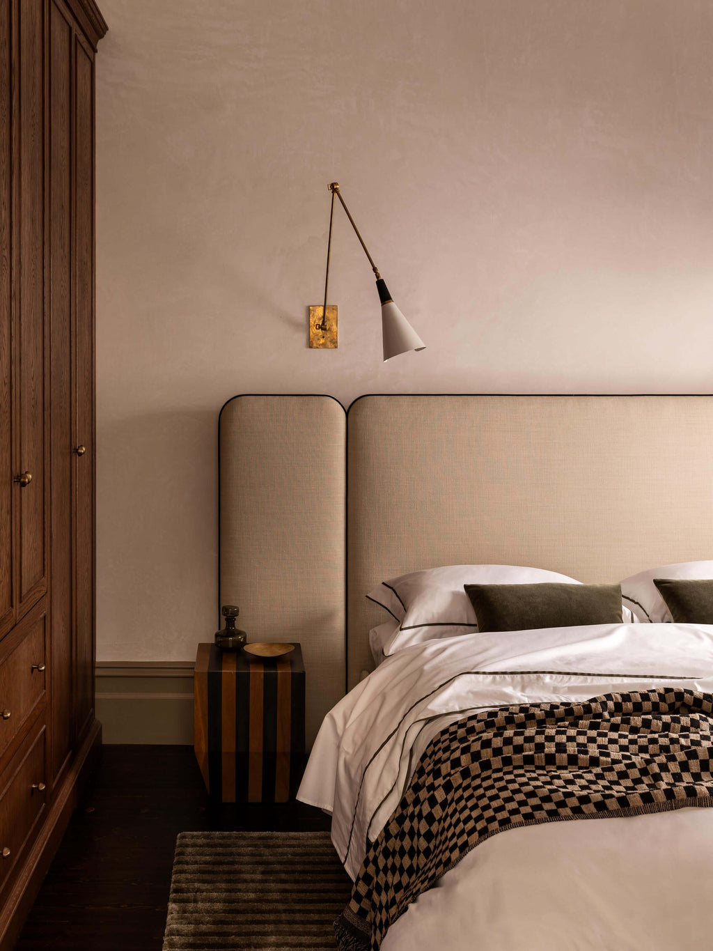 Grosgrain Olive Egyptian Cotton Duvet Cover Set