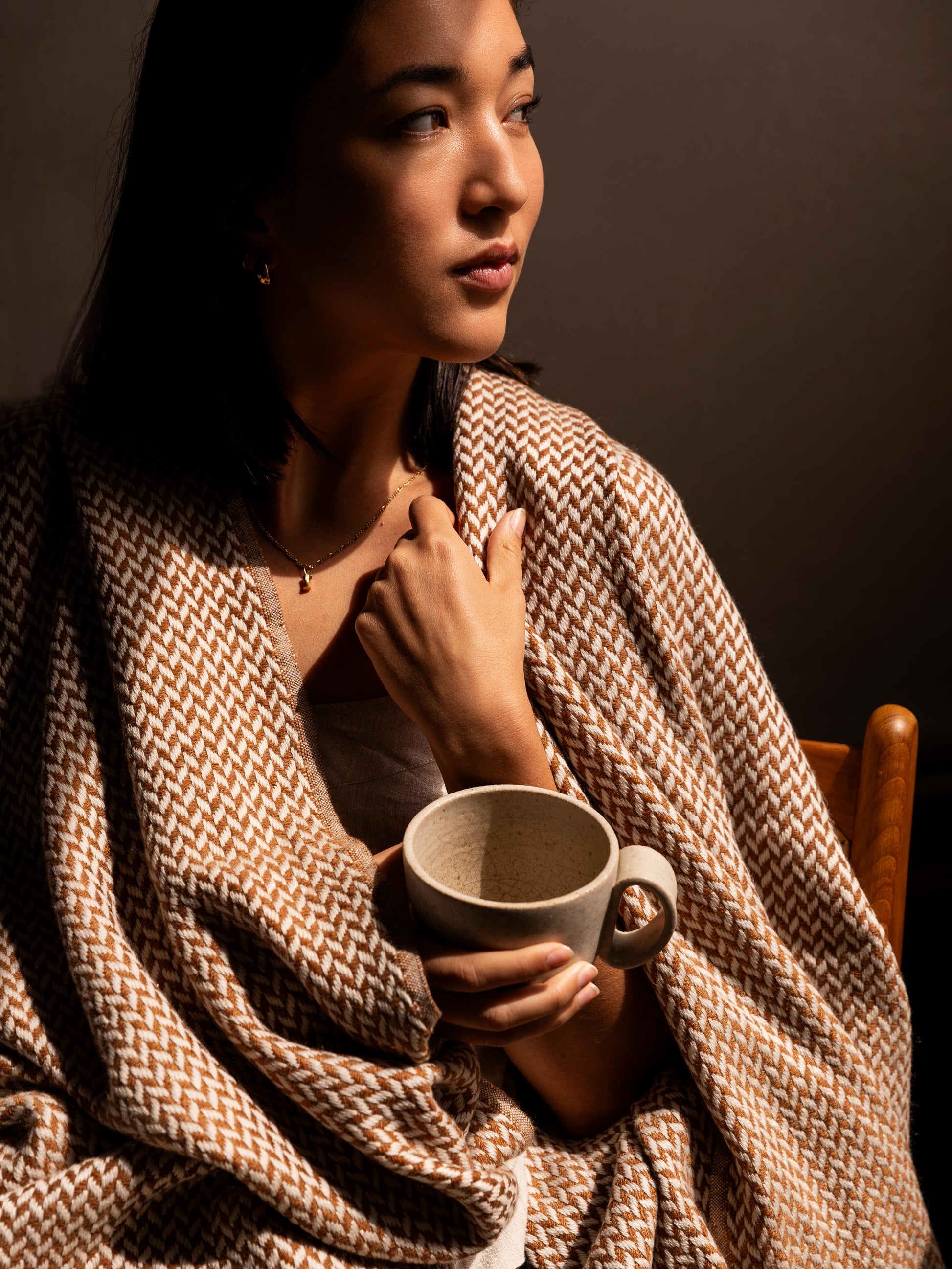 Copenhagen Brulee Pure Cashmere Throw
