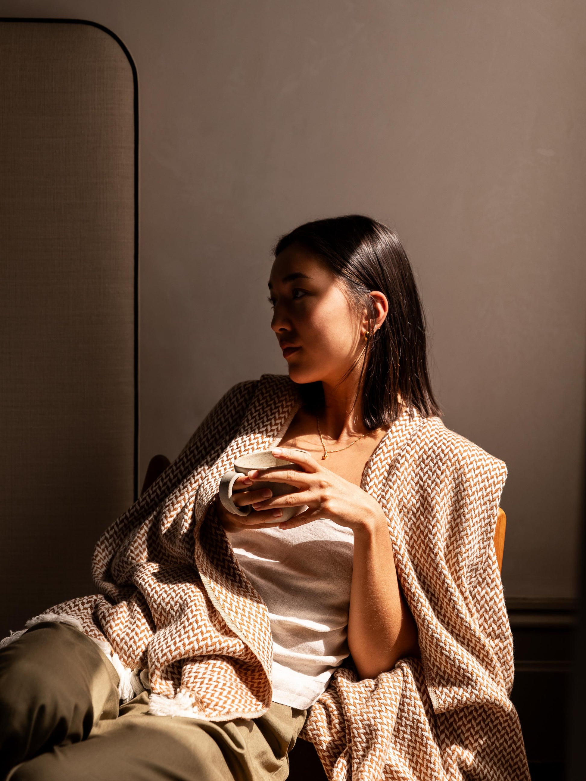 Copenhagen Brulee Pure Cashmere Throw