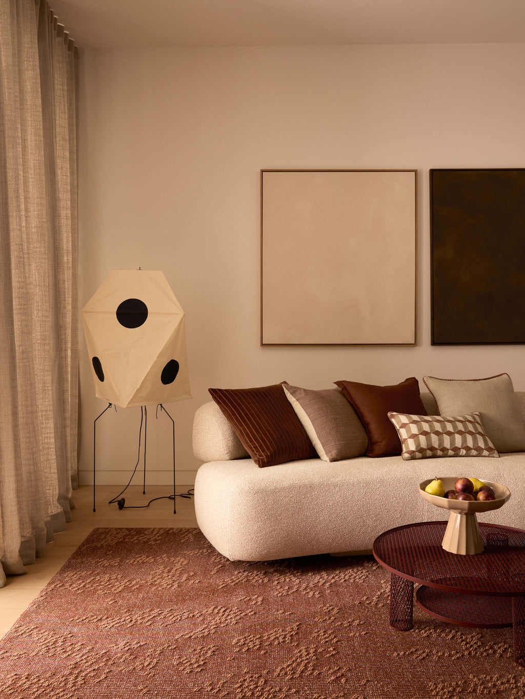Genoa Baked Clay Reversible Linen Cushion