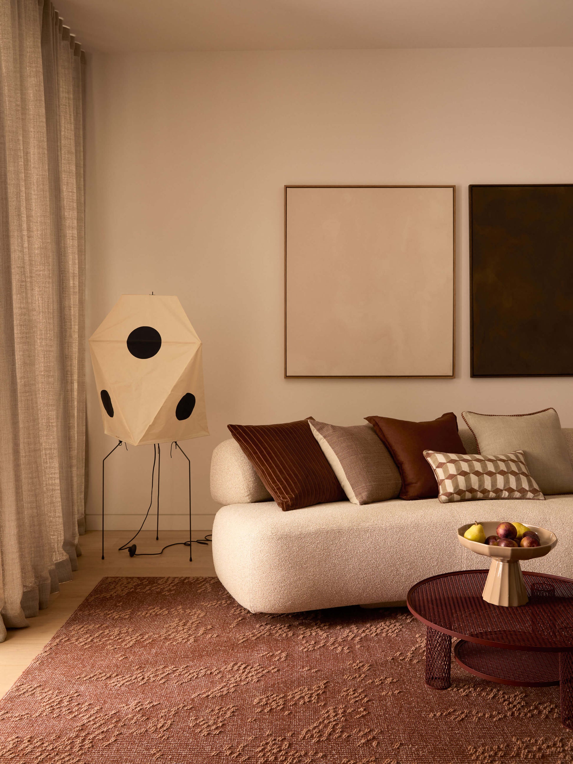 Genoa Baked Clay Reversible Linen Cushion
