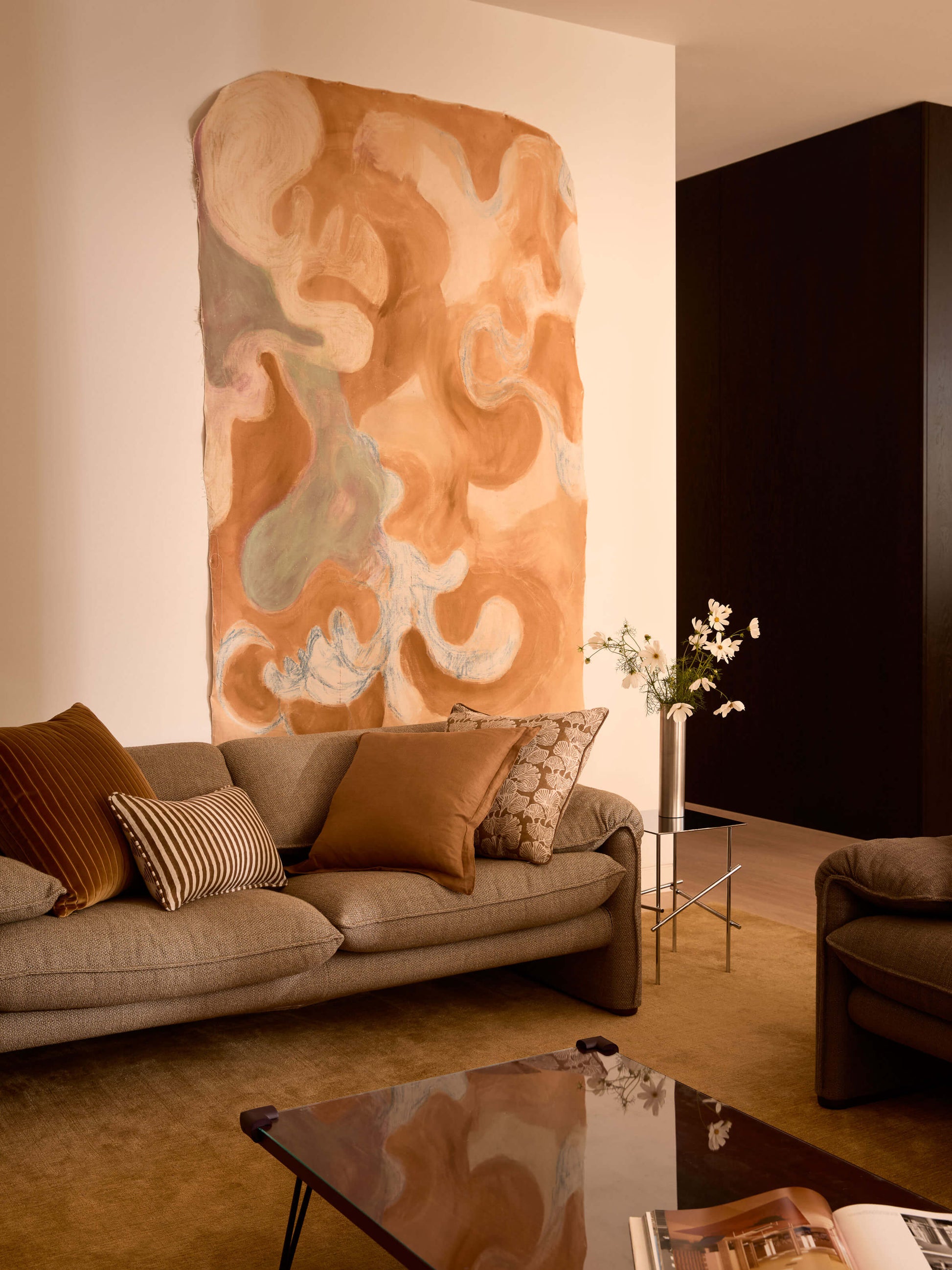 Quinn Bronze Reversible Linen Cushion