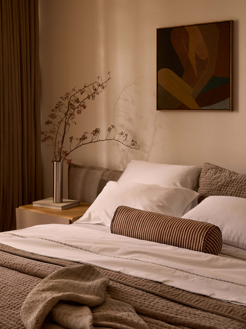 Cino Cacao Cotton Velvet Pillowcases