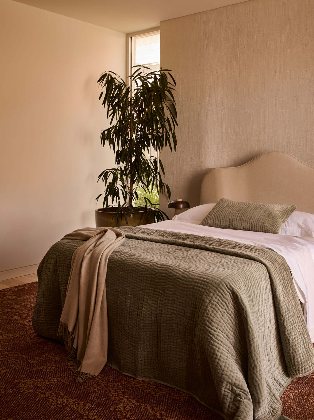 Cino Fern Cotton Velvet Quilt