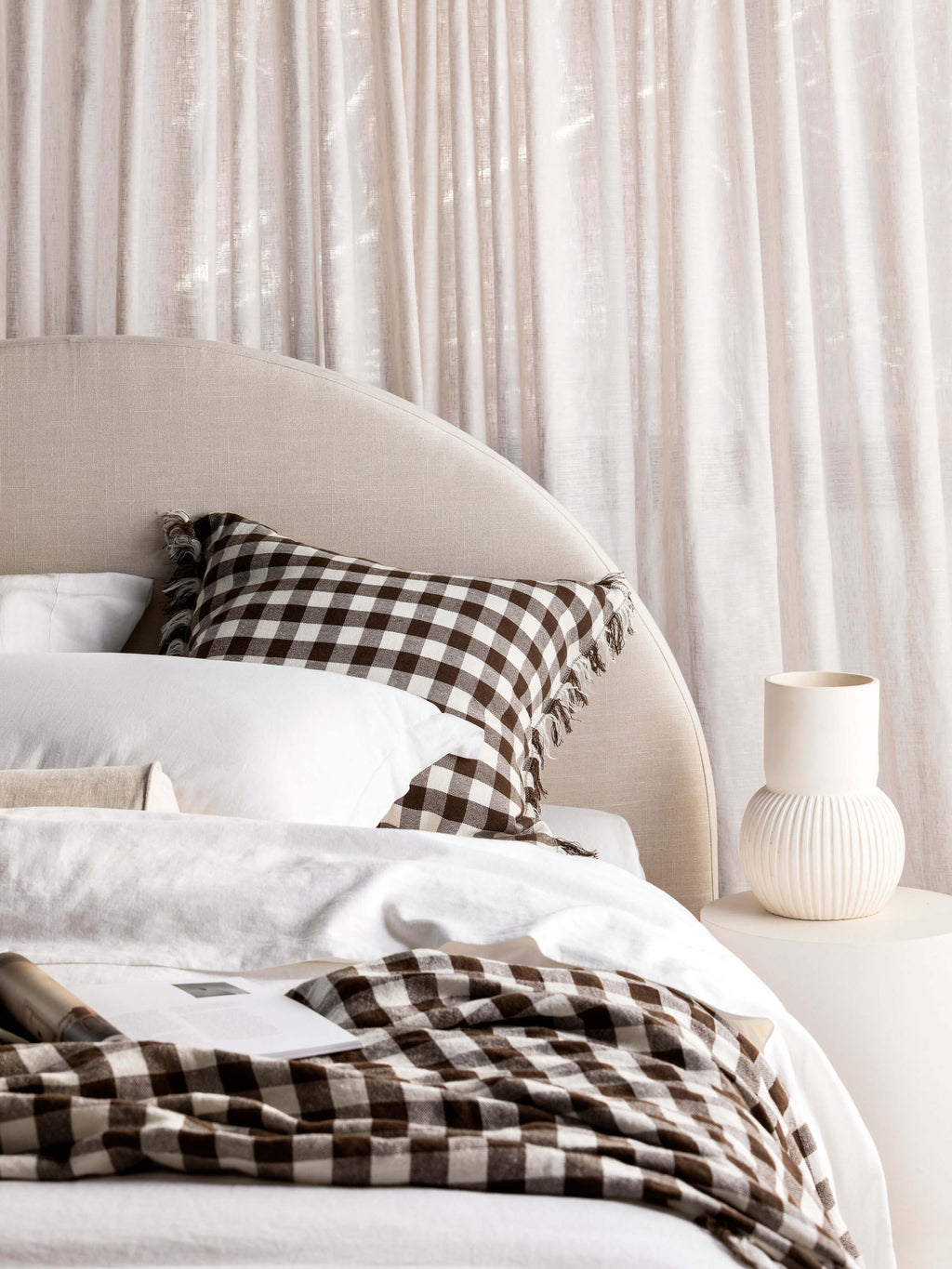 Avenue White Linen & Cotton Duvet Cover Set