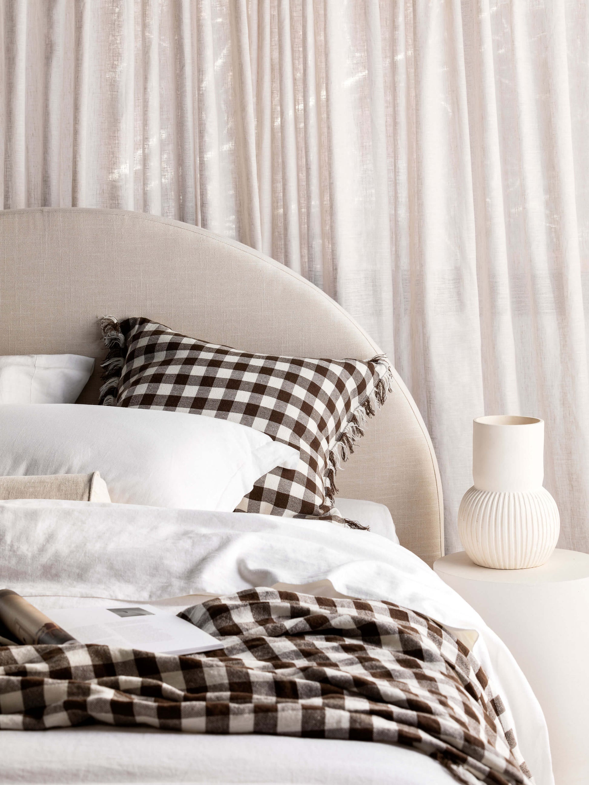 Avenue White Linen & Cotton Duvet Cover Set