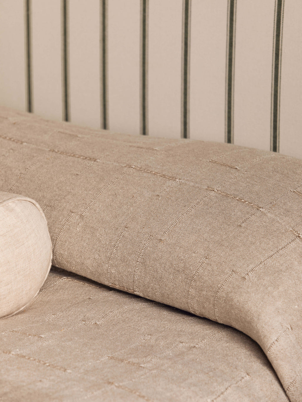Palermo Natural French Linen Bedcover