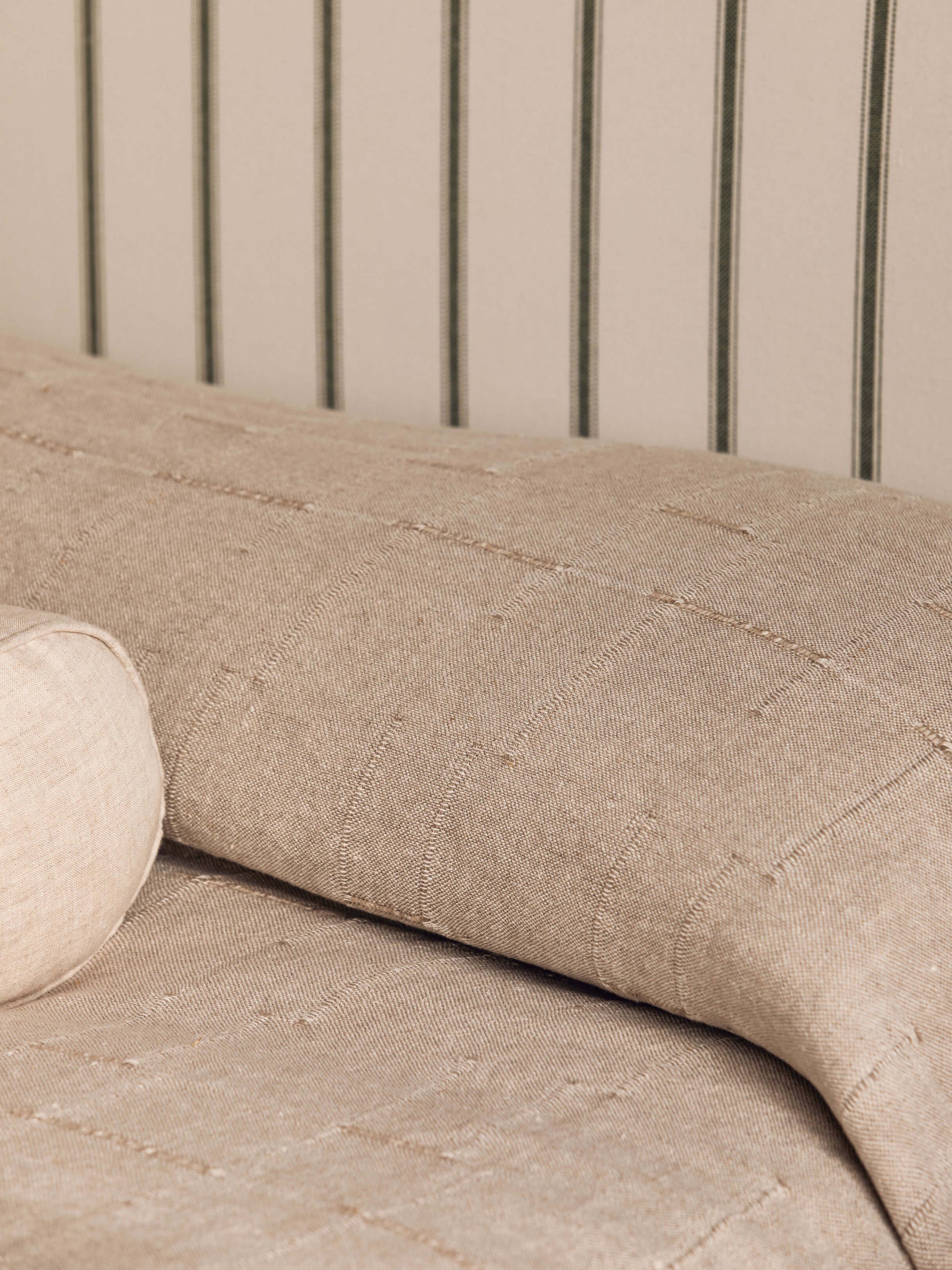 Palermo Natural French Linen Bedcover