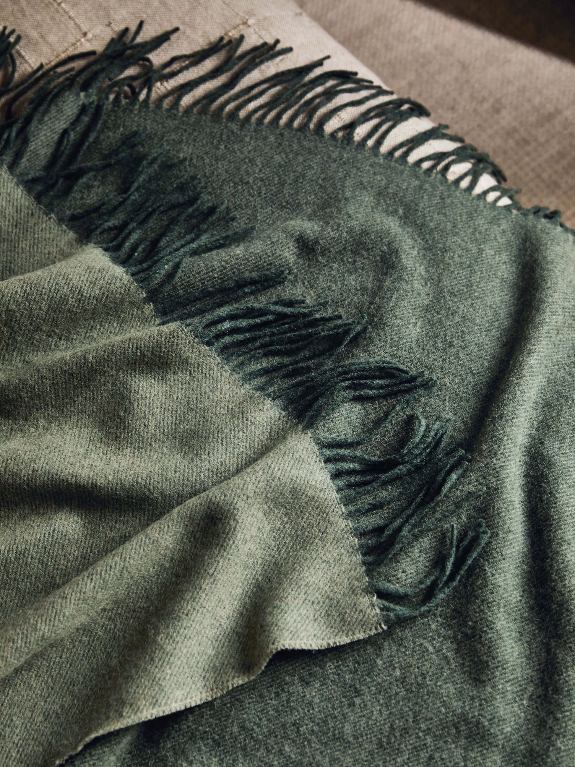 Ellis Fern Cashmere/Australian Wool Throw