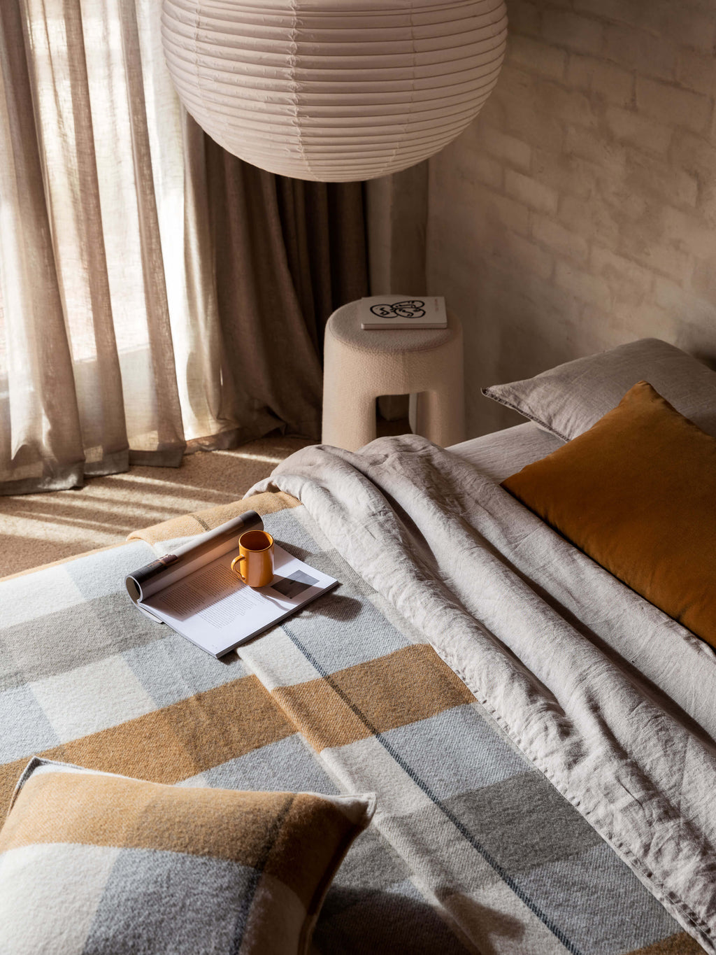 Alby Toffee Australian Wool Cushion