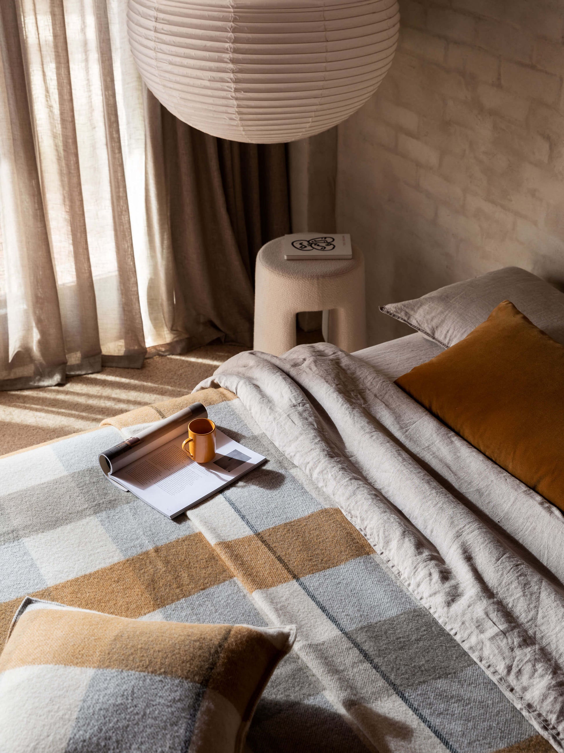 Alby Toffee Australian Wool Cushion