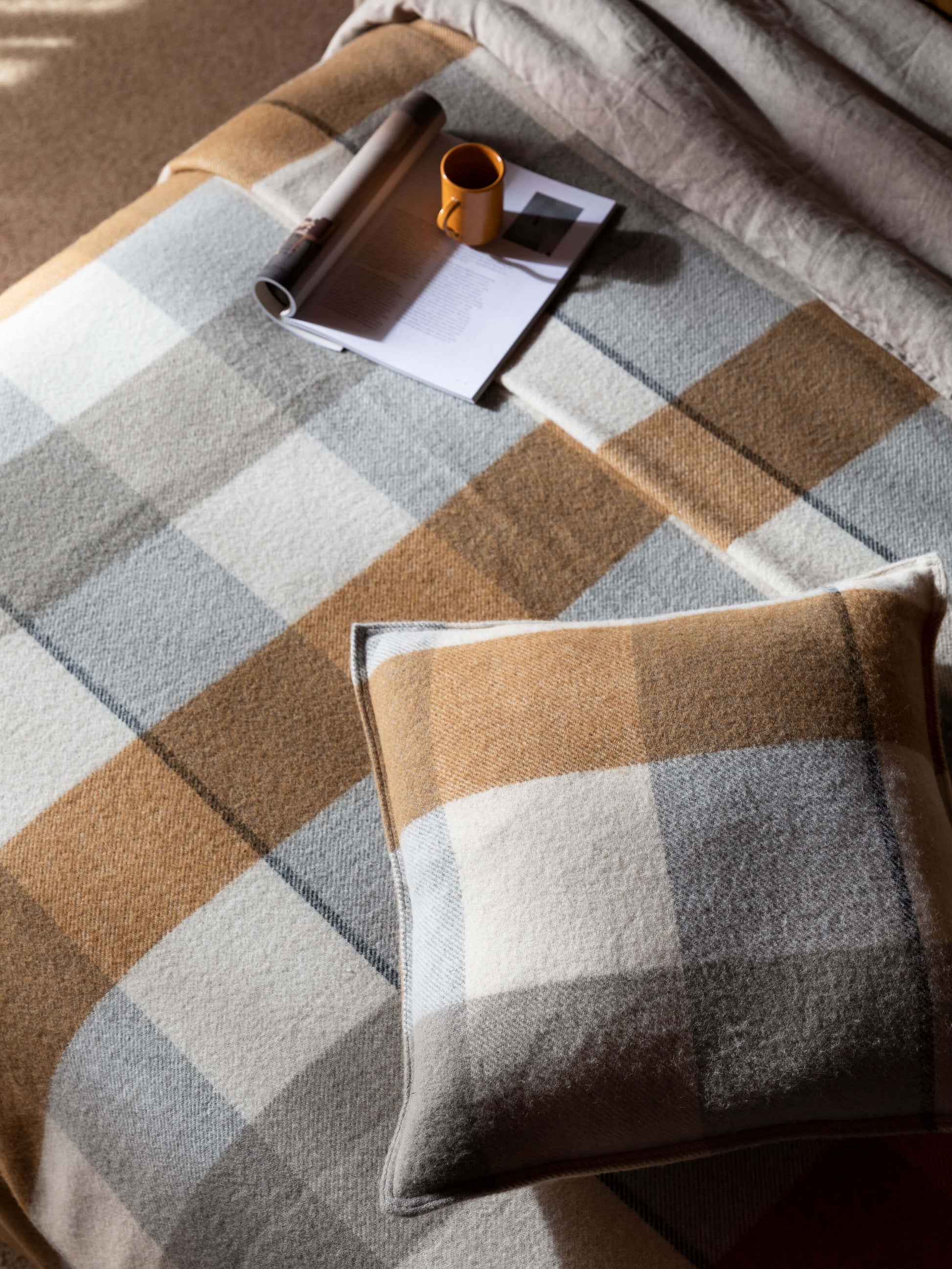 Alby Toffee Australian Wool Blanket