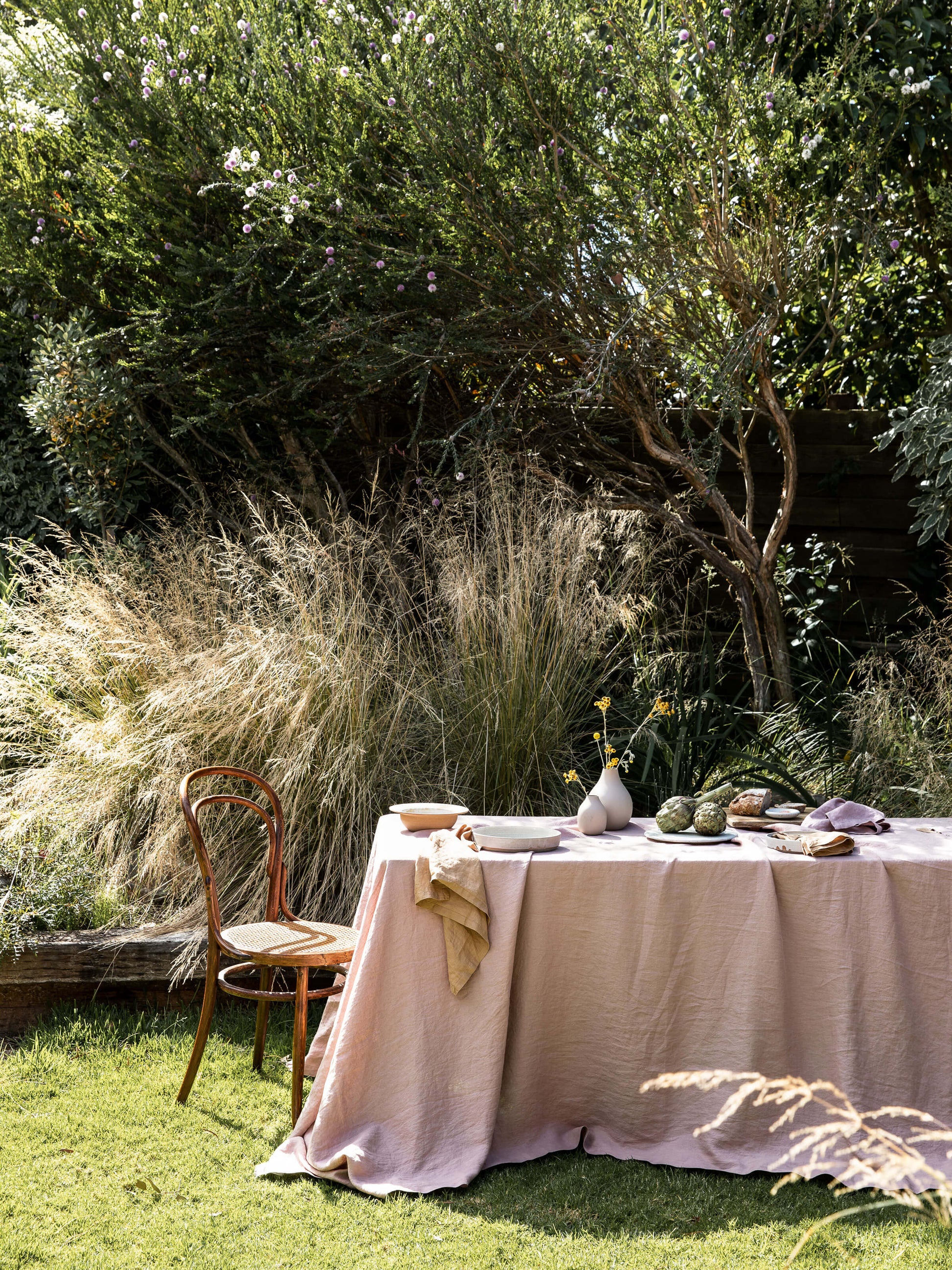 Moss Toffee French Linen Napkin Set