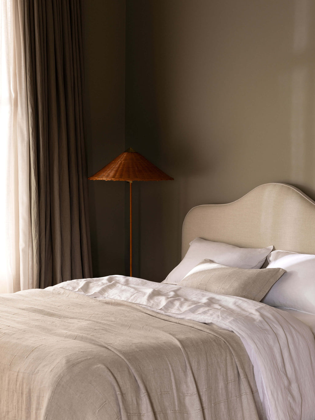 Palermo Natural French Linen Rectangle Cushion