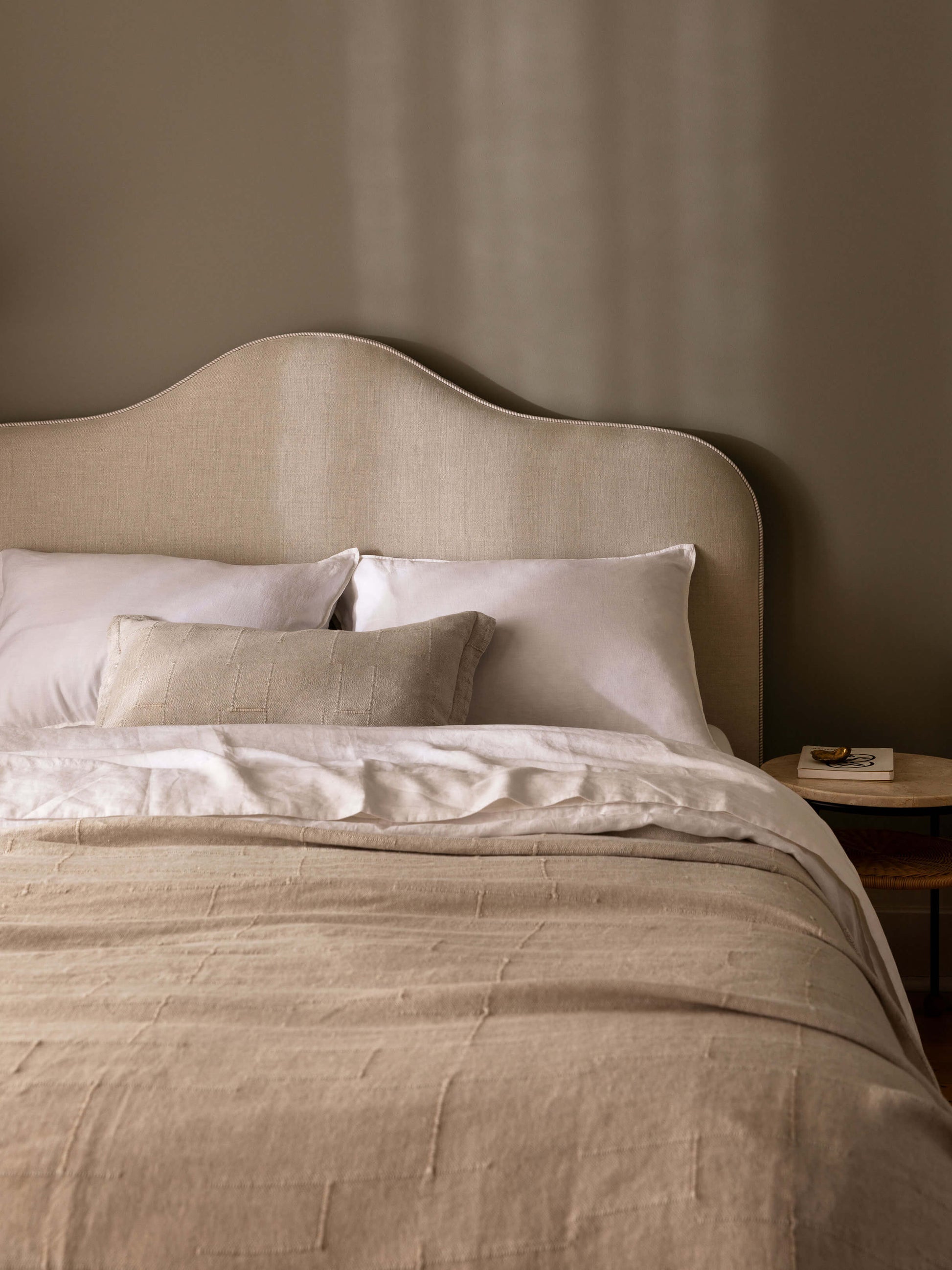 Palermo Natural French Linen Rectangle Cushion