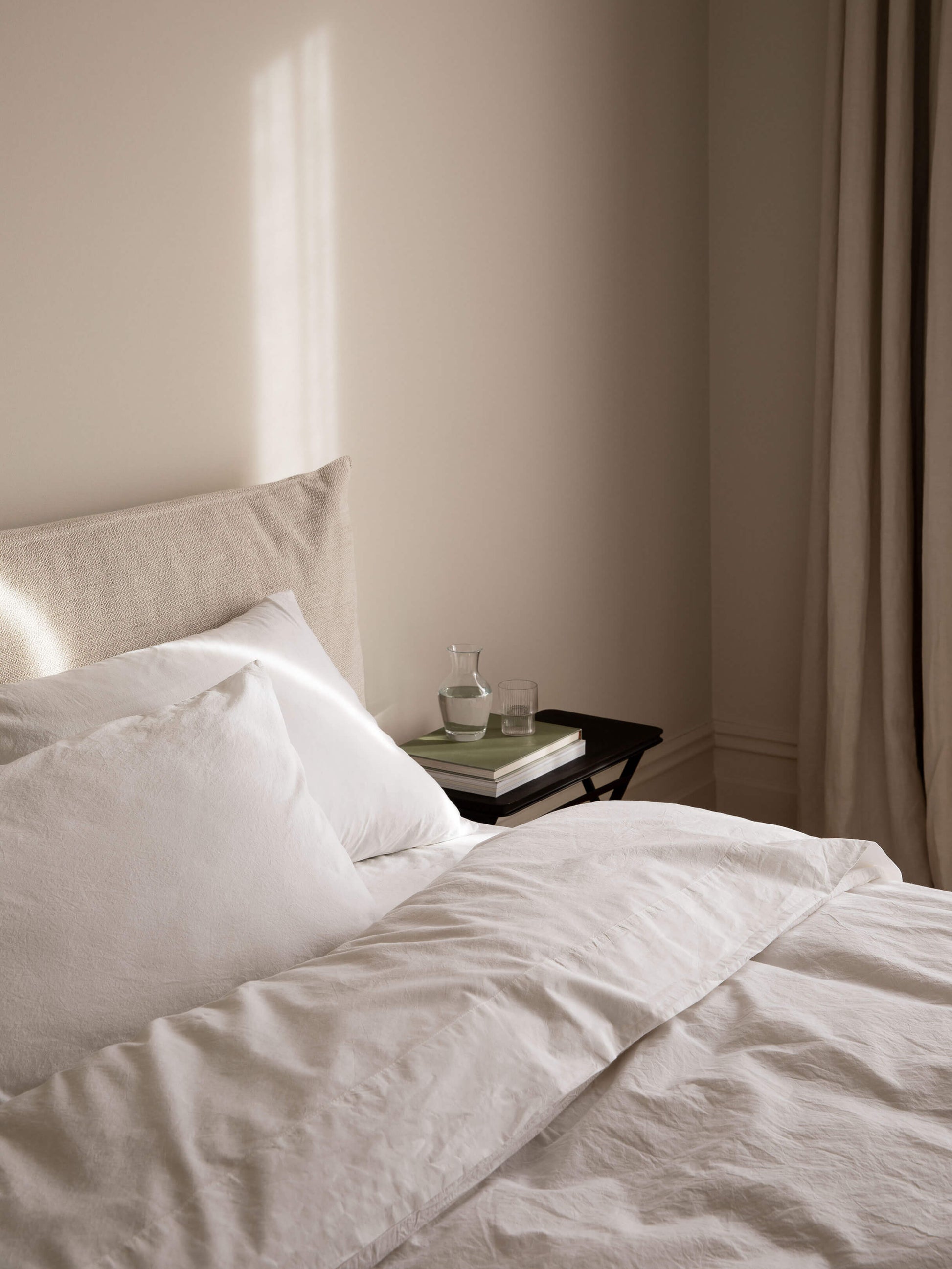 Nordic White Portuguese Cotton Sheet Set