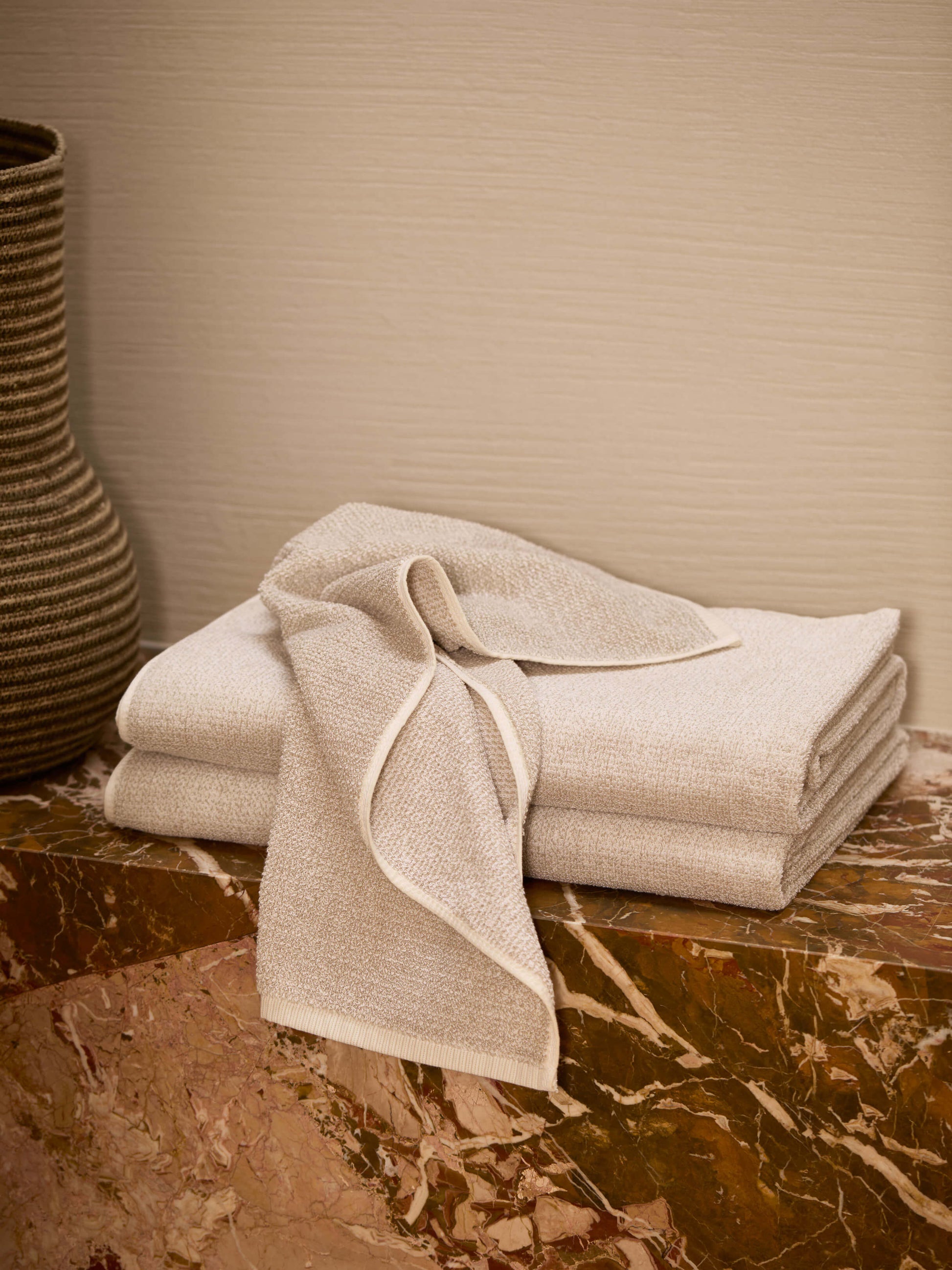 Tweed Nougat Towels