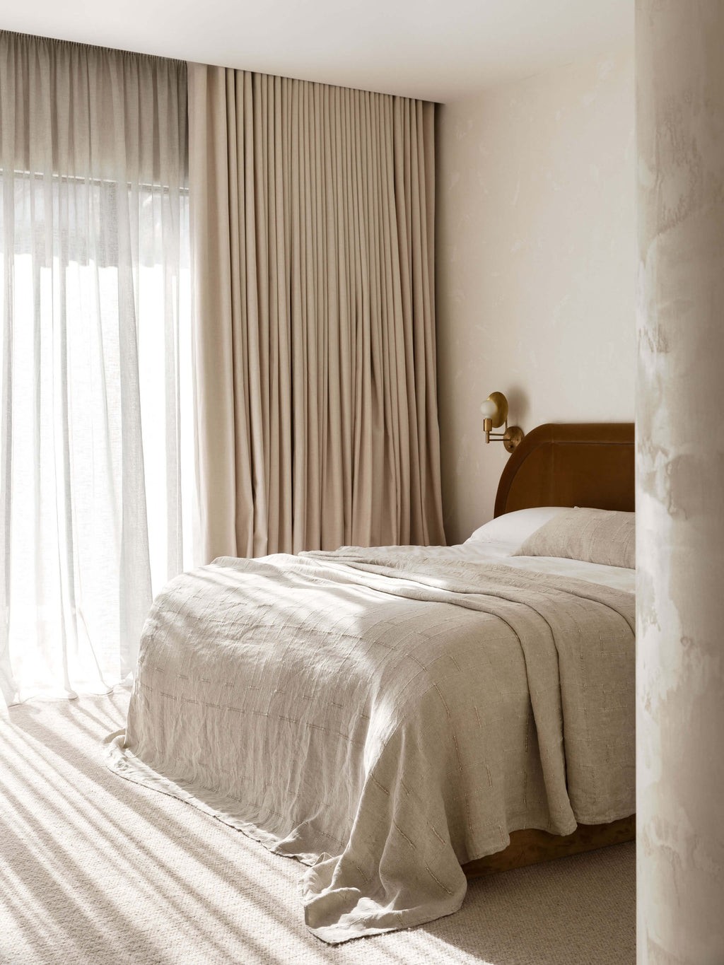 Palermo Natural French Linen Lumbar Cushion