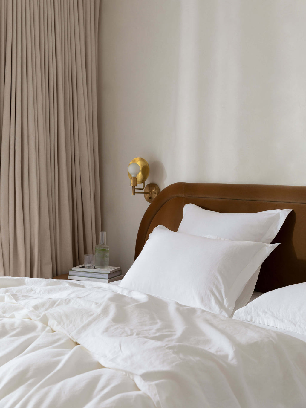 Avenue White Linen & Cotton Duvet Cover Set