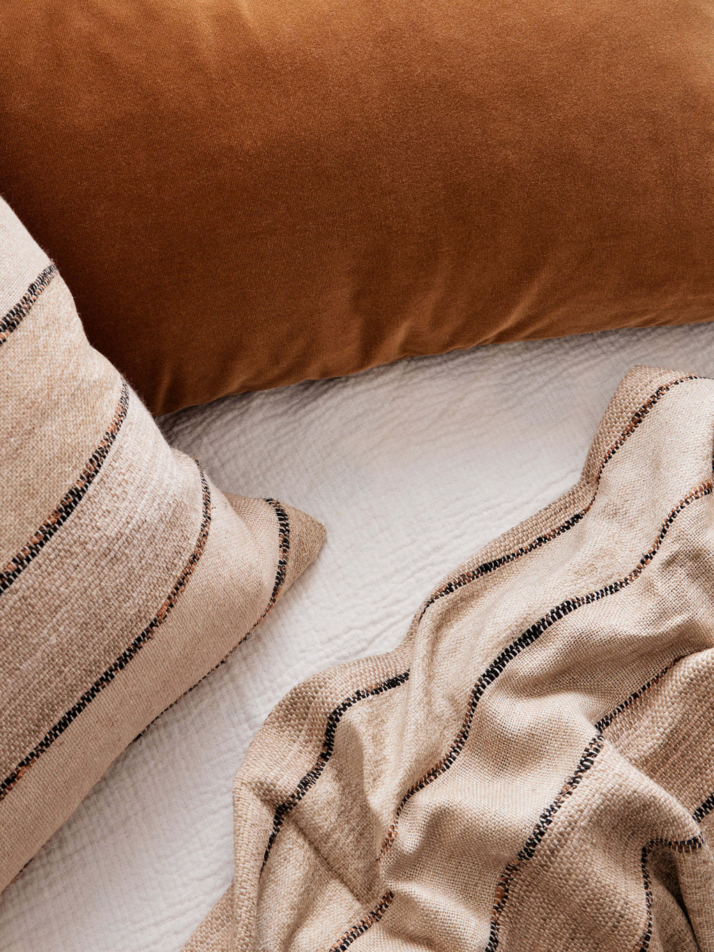 Etro Toffee Lumbar Velvet Cushion