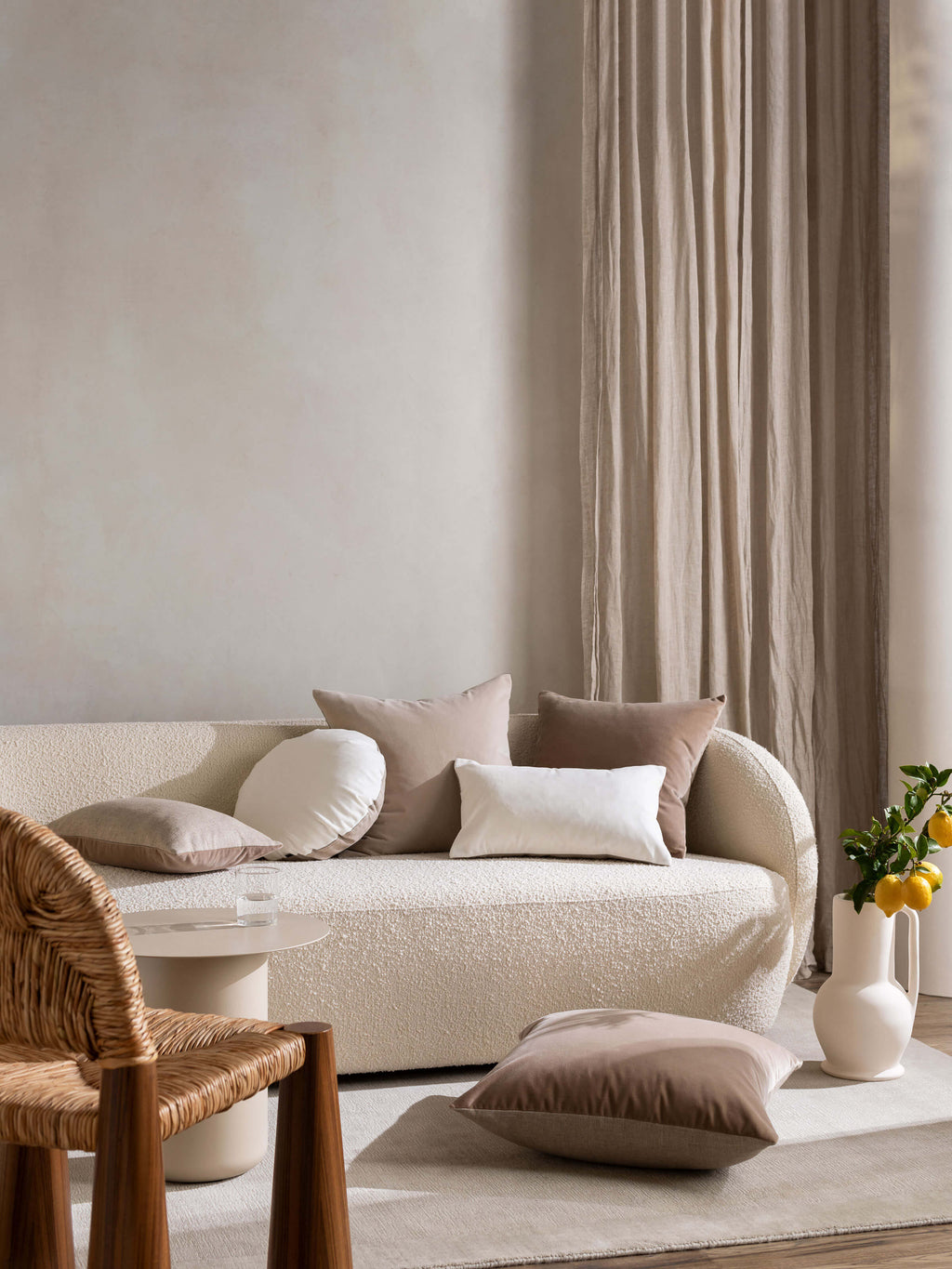 Etro Almond Velvet Cushion
