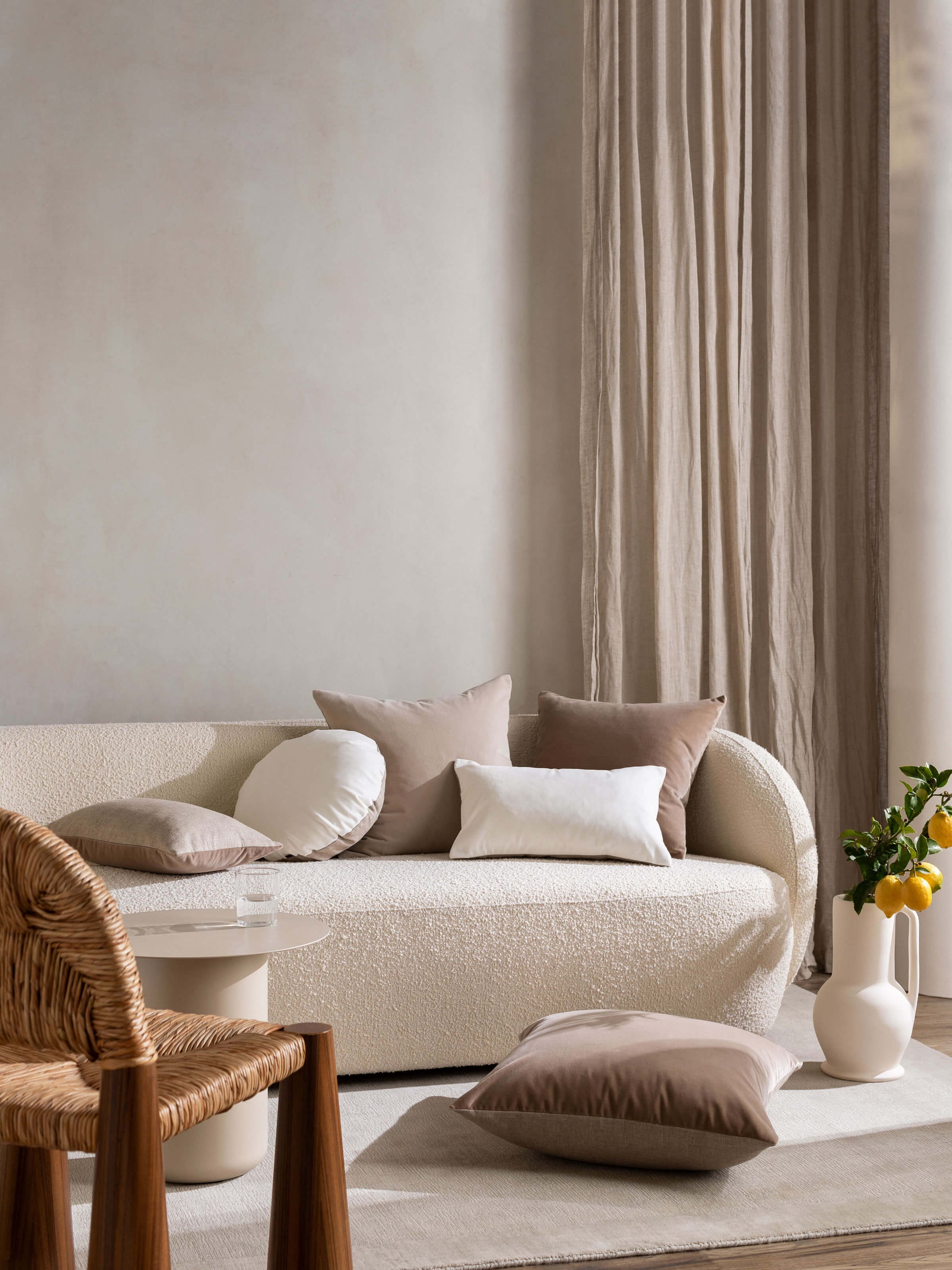 Etro Almond Velvet Cushion