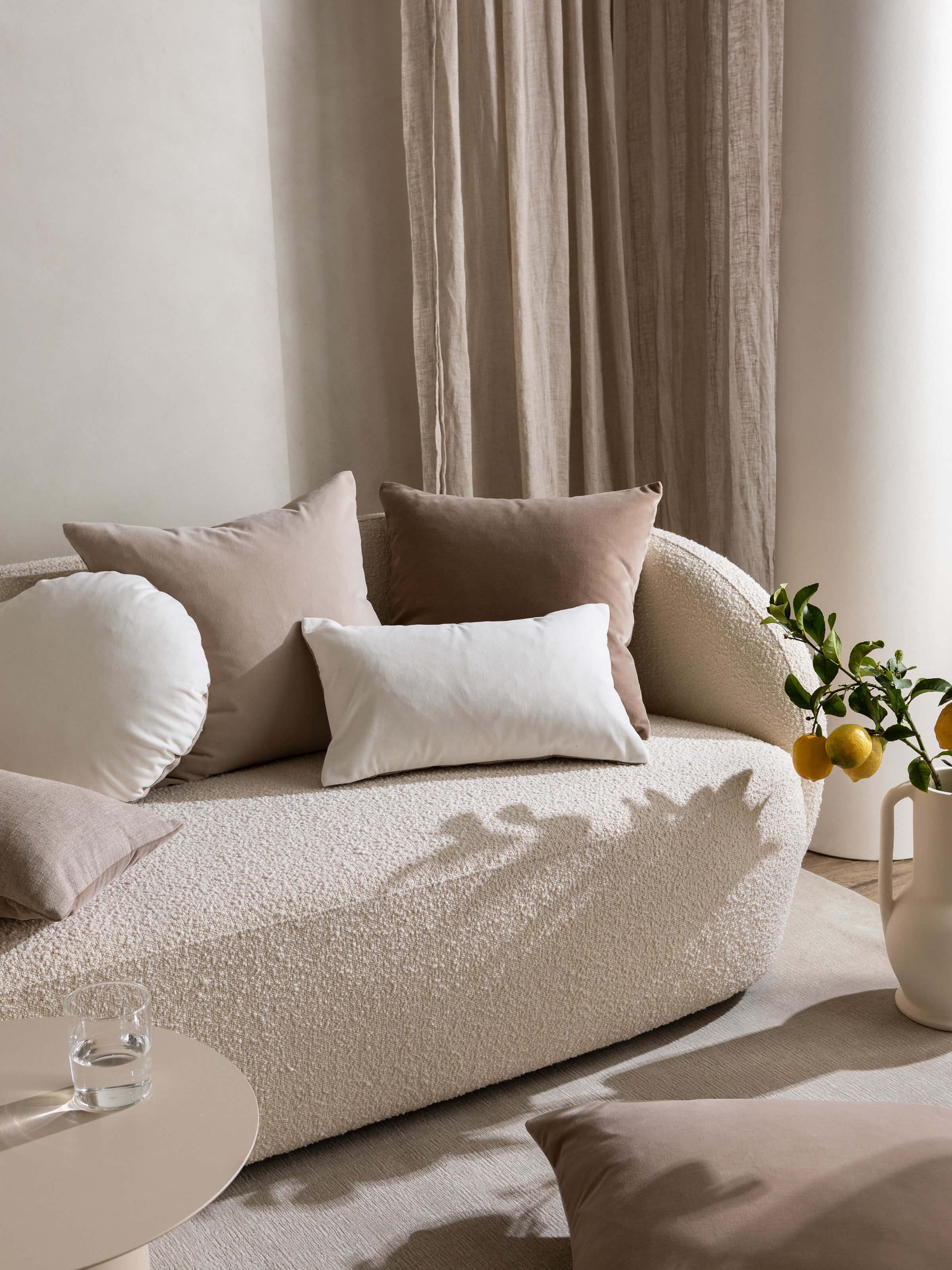 Etro Almond Velvet Cushion