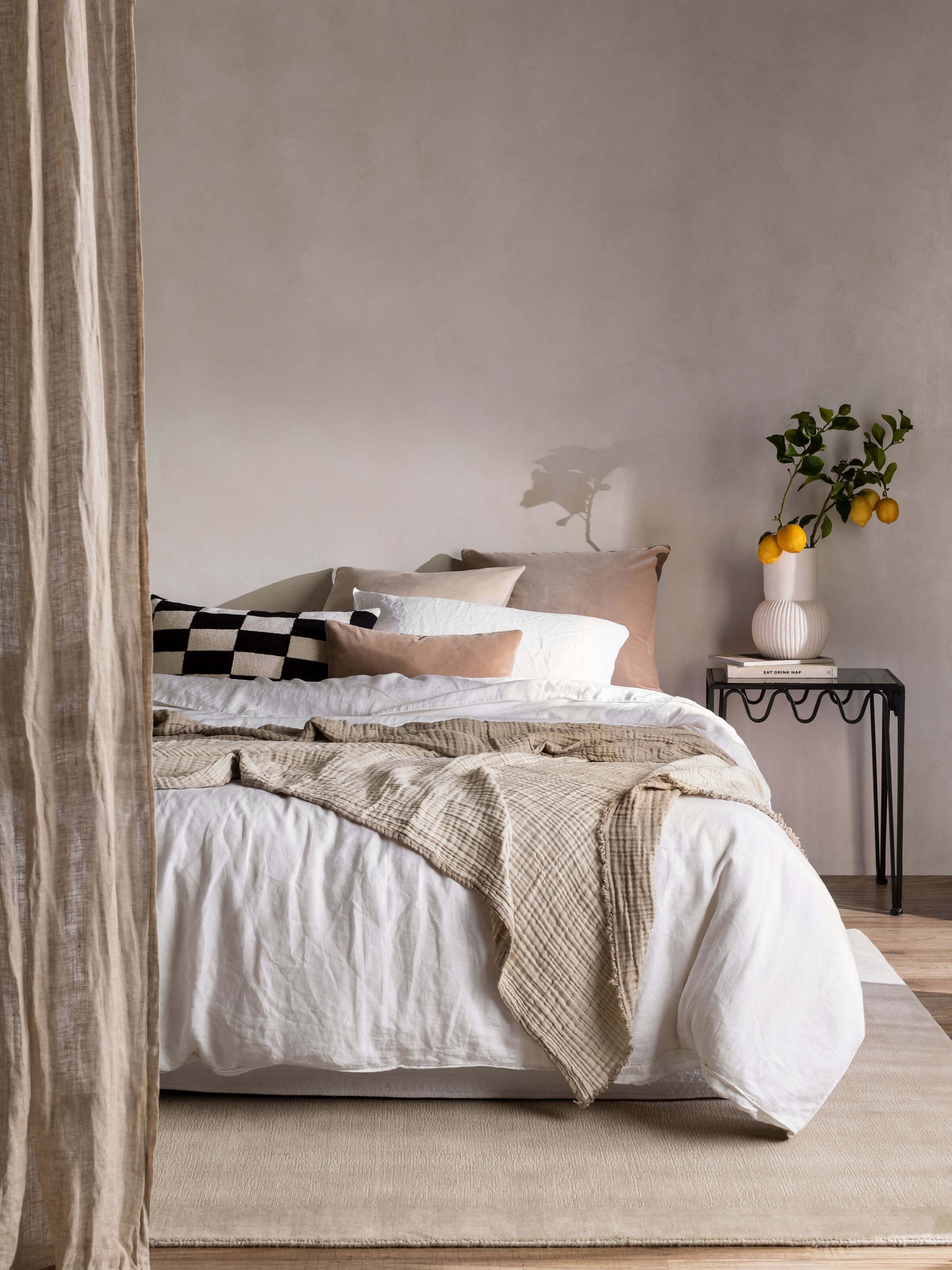 Etro Almond Velvet Cushion