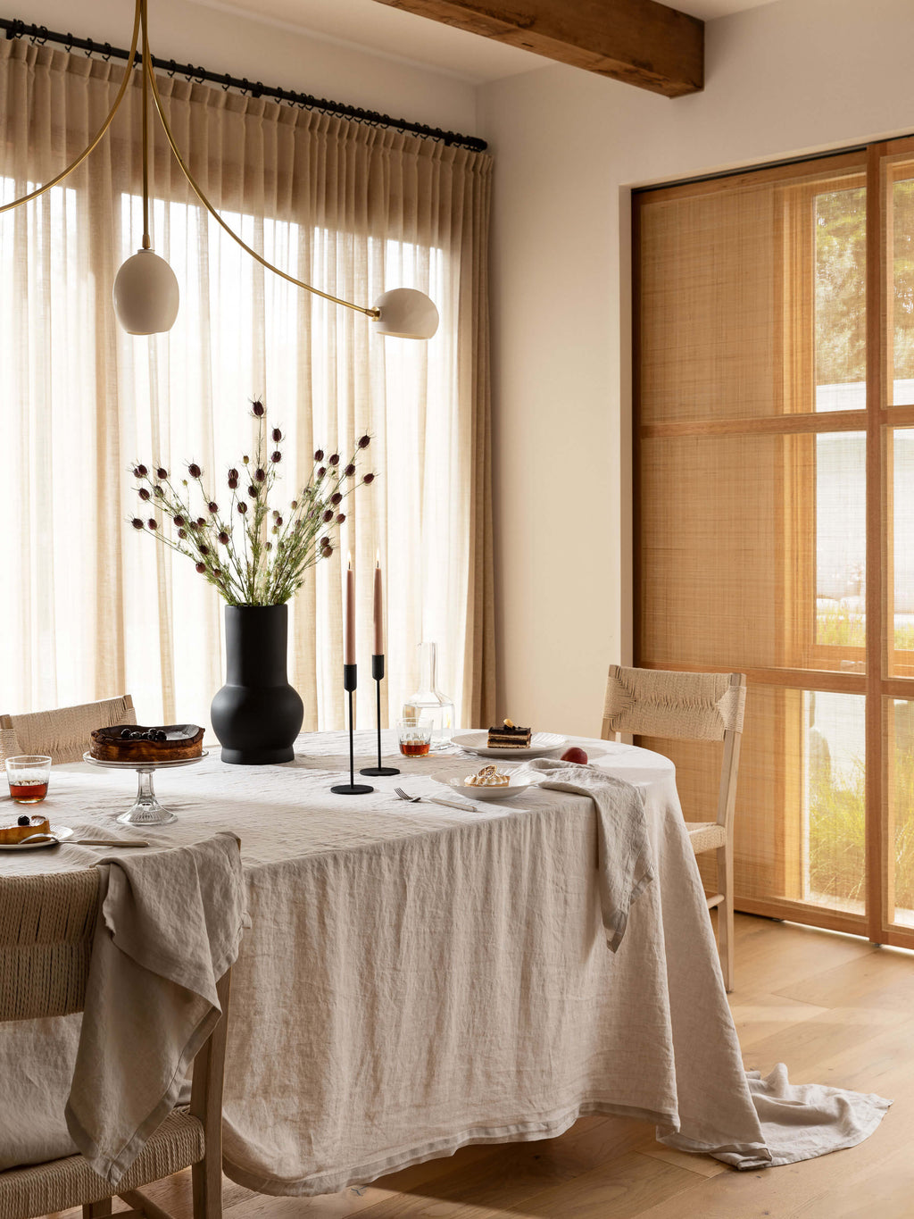 Terrace Oatmeal Table Cloth