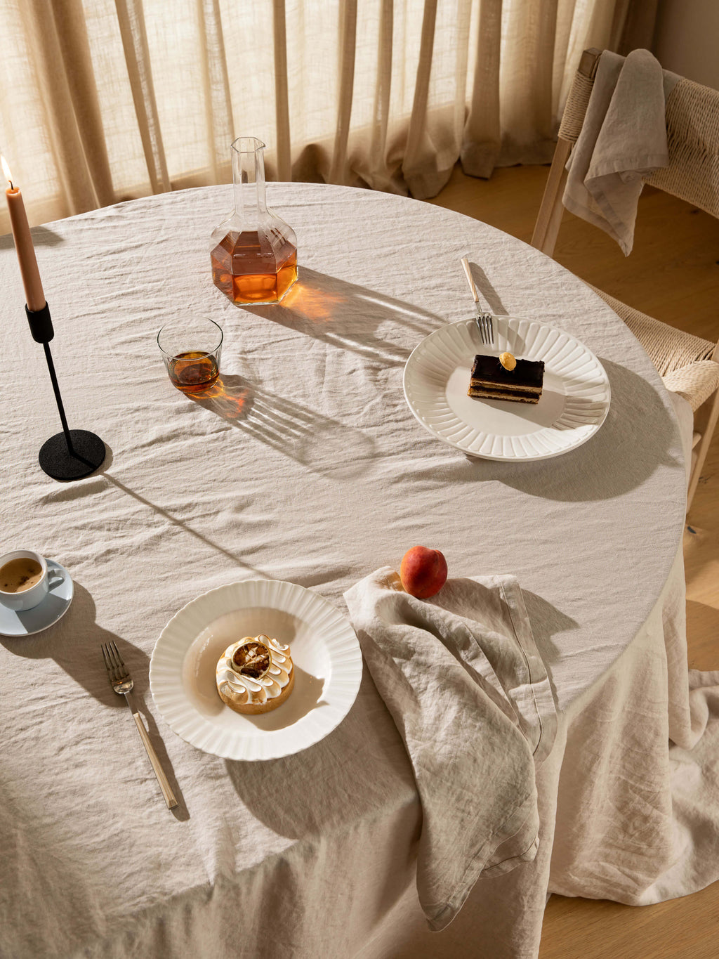 Terrace Oatmeal Table Cloth