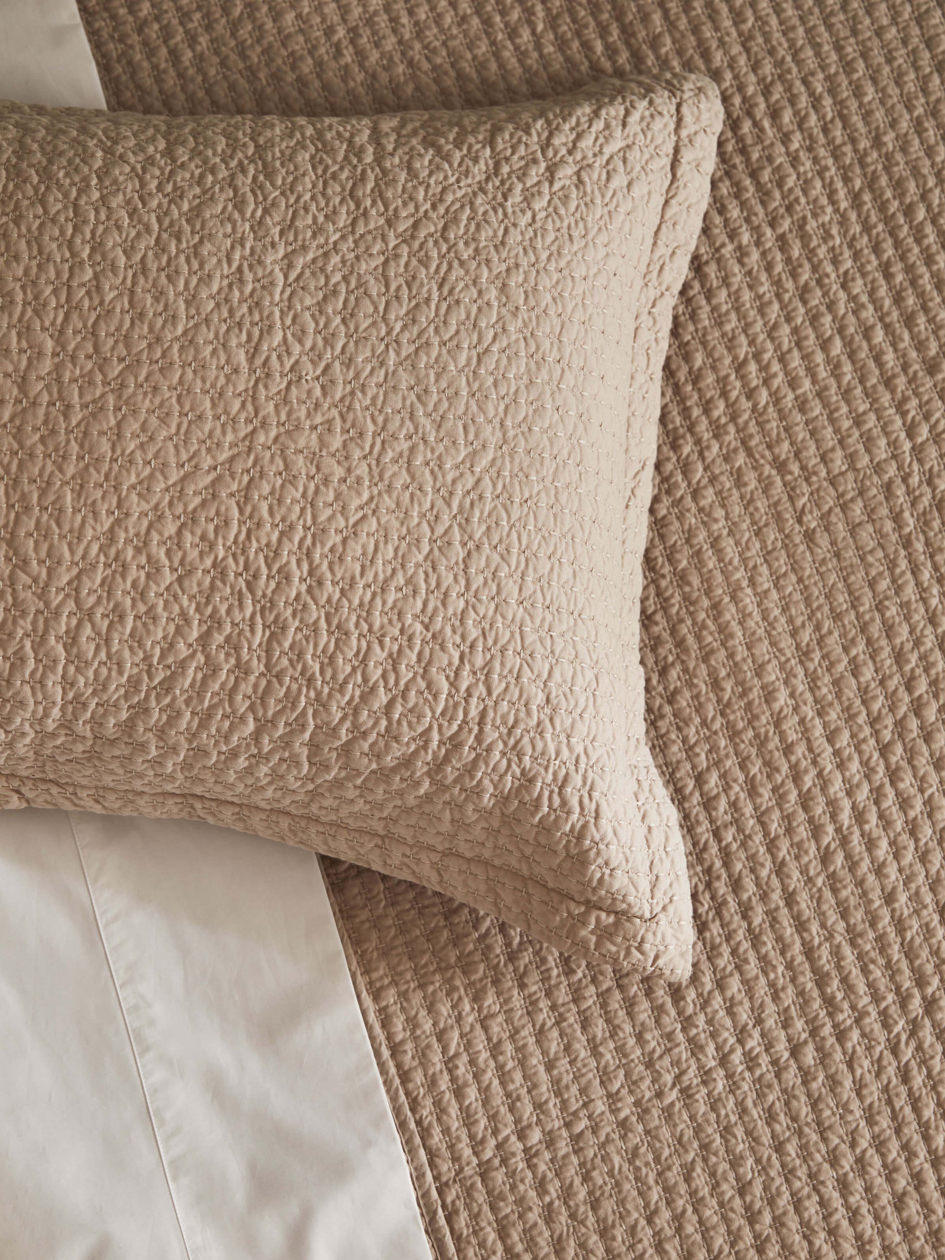 Aspen Oatmeal Pure Cotton Quilt