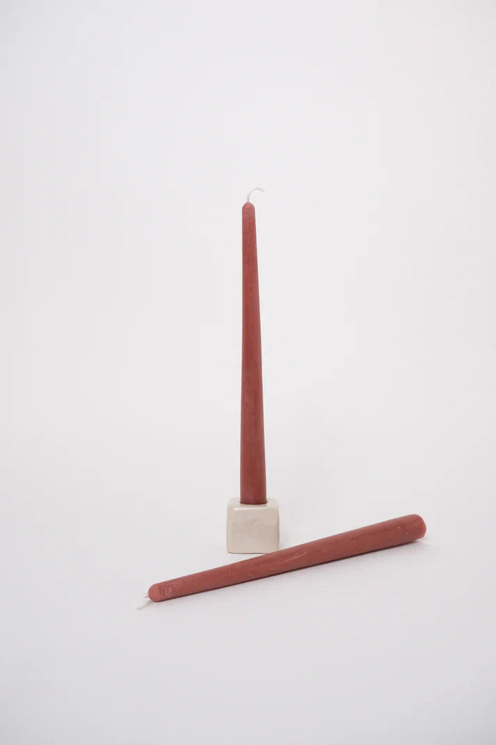 Tapered Candle Pair - Mauve