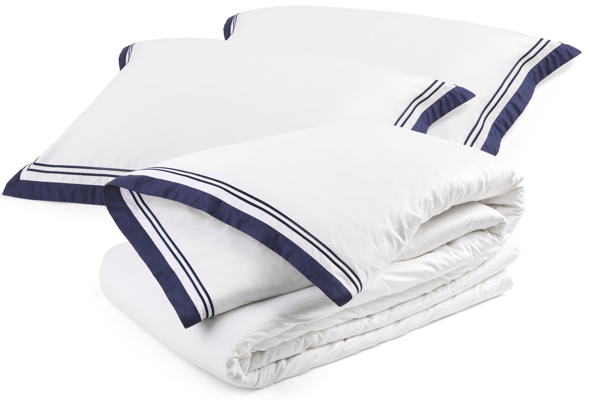 Manhattan Navy Duvet Cover Set