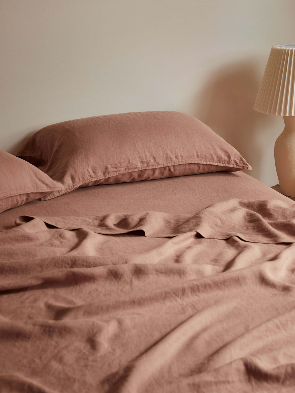 Mondo Clay Organic French Linen Sheet Set
