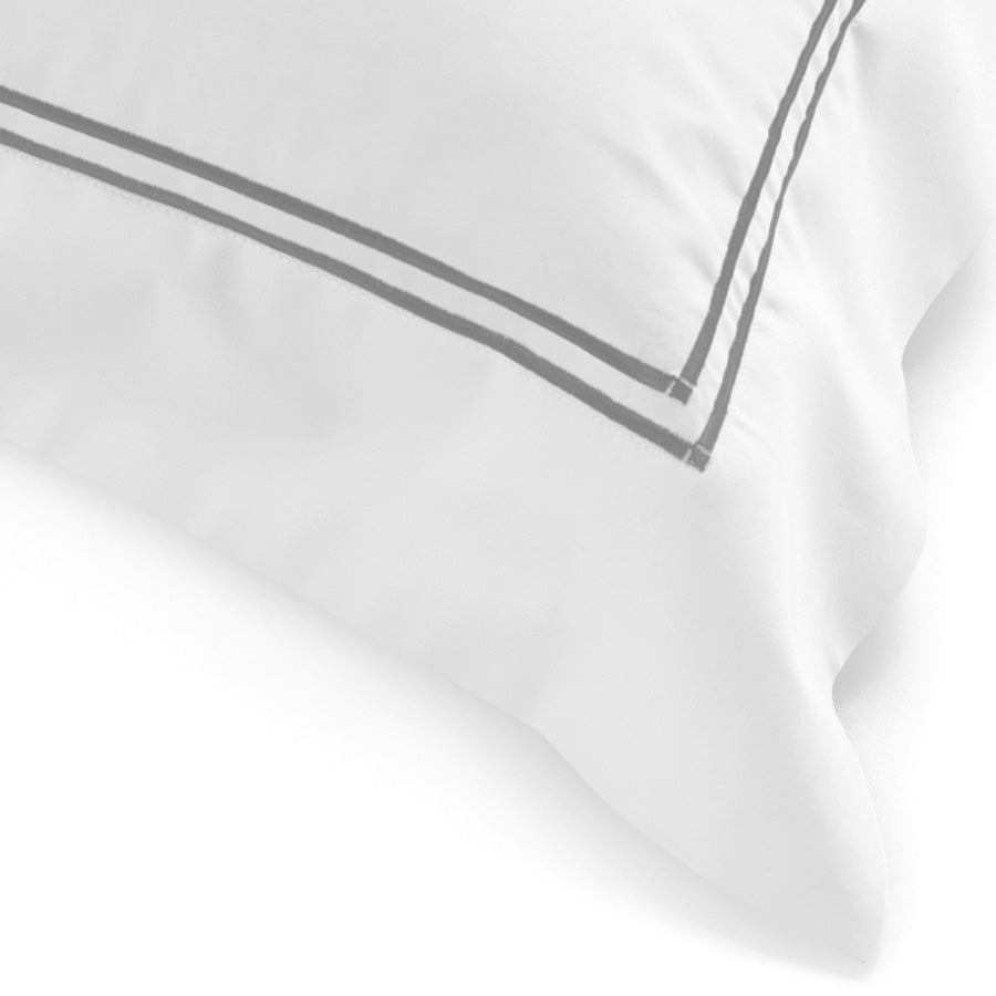 Classique Grey Tailored Duvet Cover Set