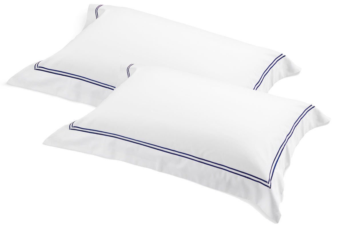 Classique Navy Tailored Duvet Cover Set