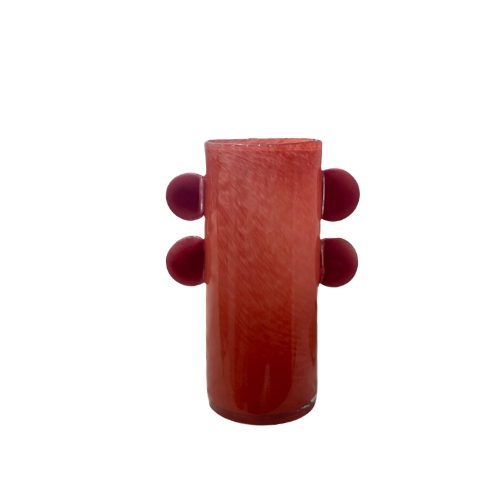 Watermelon Vase w/ Pink