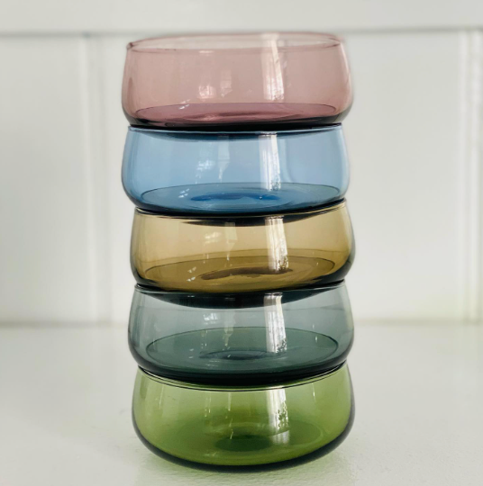 Kellie Glass Bowl in Bluebell