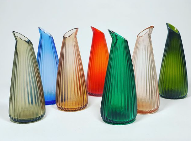 Cut Glass Heron Vase/Carafe in Bermuda