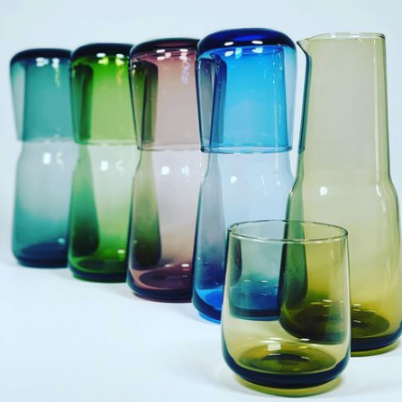 Birgit Carafe & Elias Tumbler Set in Bluebell