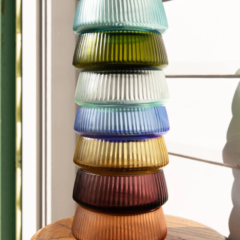 Iguassu Cut Glass Mini Bowl in Bluebell
