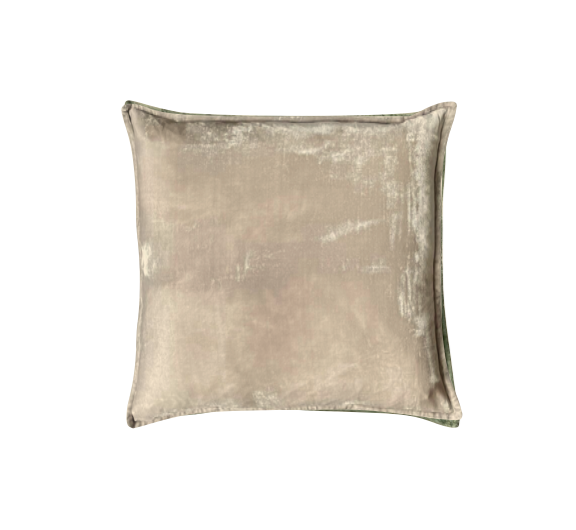 Silk Velvet & Linen 50 x 50cm Cushions in Latte