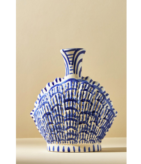 Shell Vase in Blue