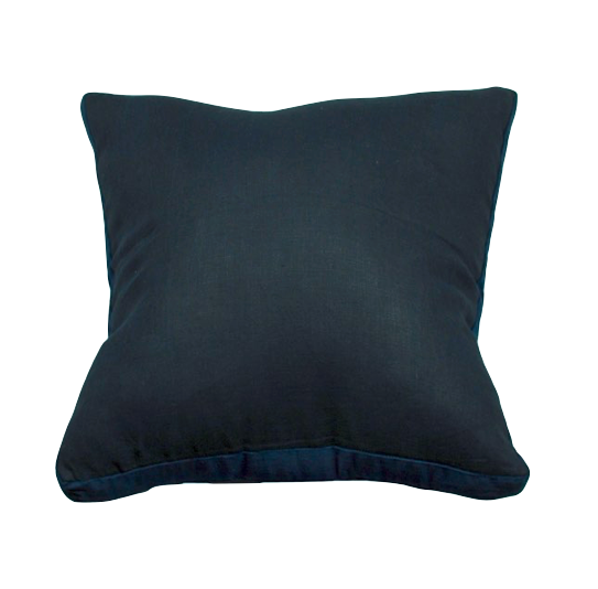 Essential French Navy Velvet Gusset Cushion