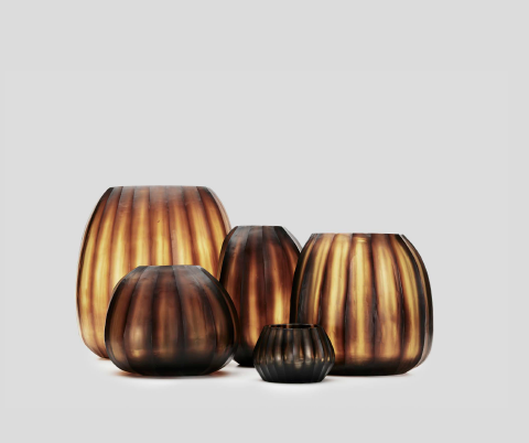Aura Vase Amber