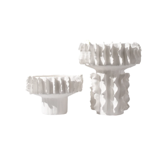 Frosting Vase in White