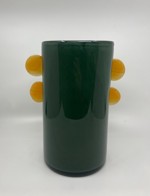 Emerald Vase w/ Yellow