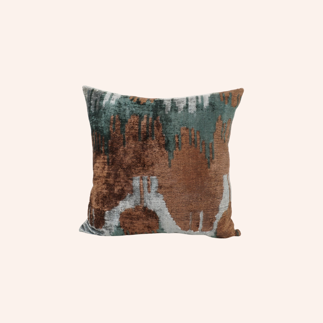 Silk Velvet Patina Cushion